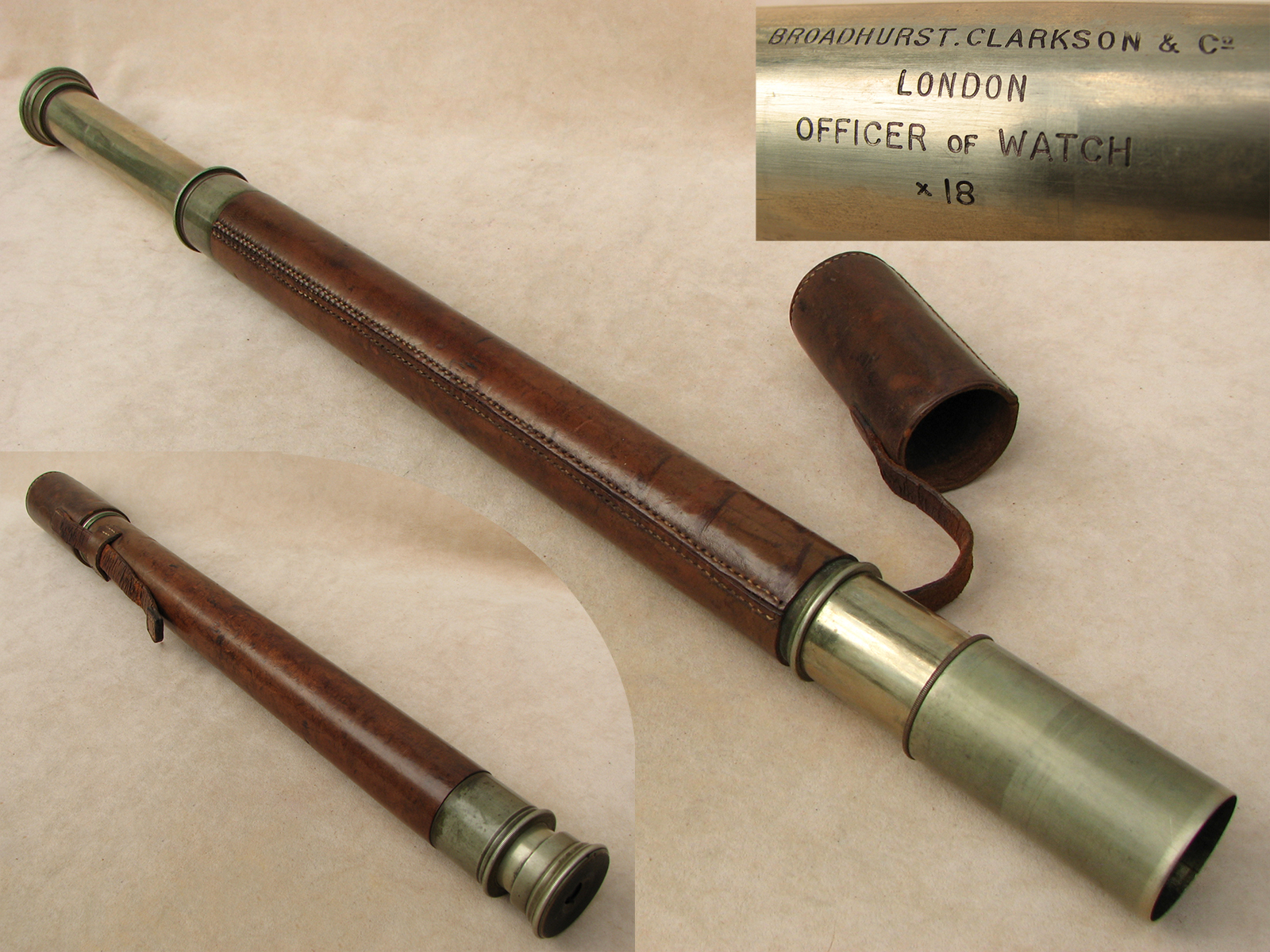 Broadhurst Clarkson classic Officer of the Watch Naval Telescope